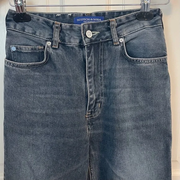 Scotch and Soda The Tide Workwear Balloon Jeans 25 Barrel Leg Dark Wash Baggy - Picture 4 of 13